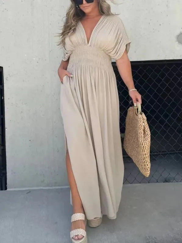 <p>Cut with fluid elegance, this silhouette glides through the evening with quiet confidence and an unmistakable sense of allure. Every movement reveals a refined presence that lingers long after the moment has passed.</p>