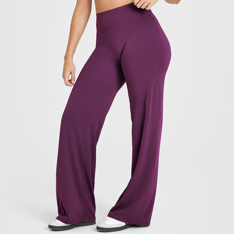 Yoga Thin High Waist Straight Pants