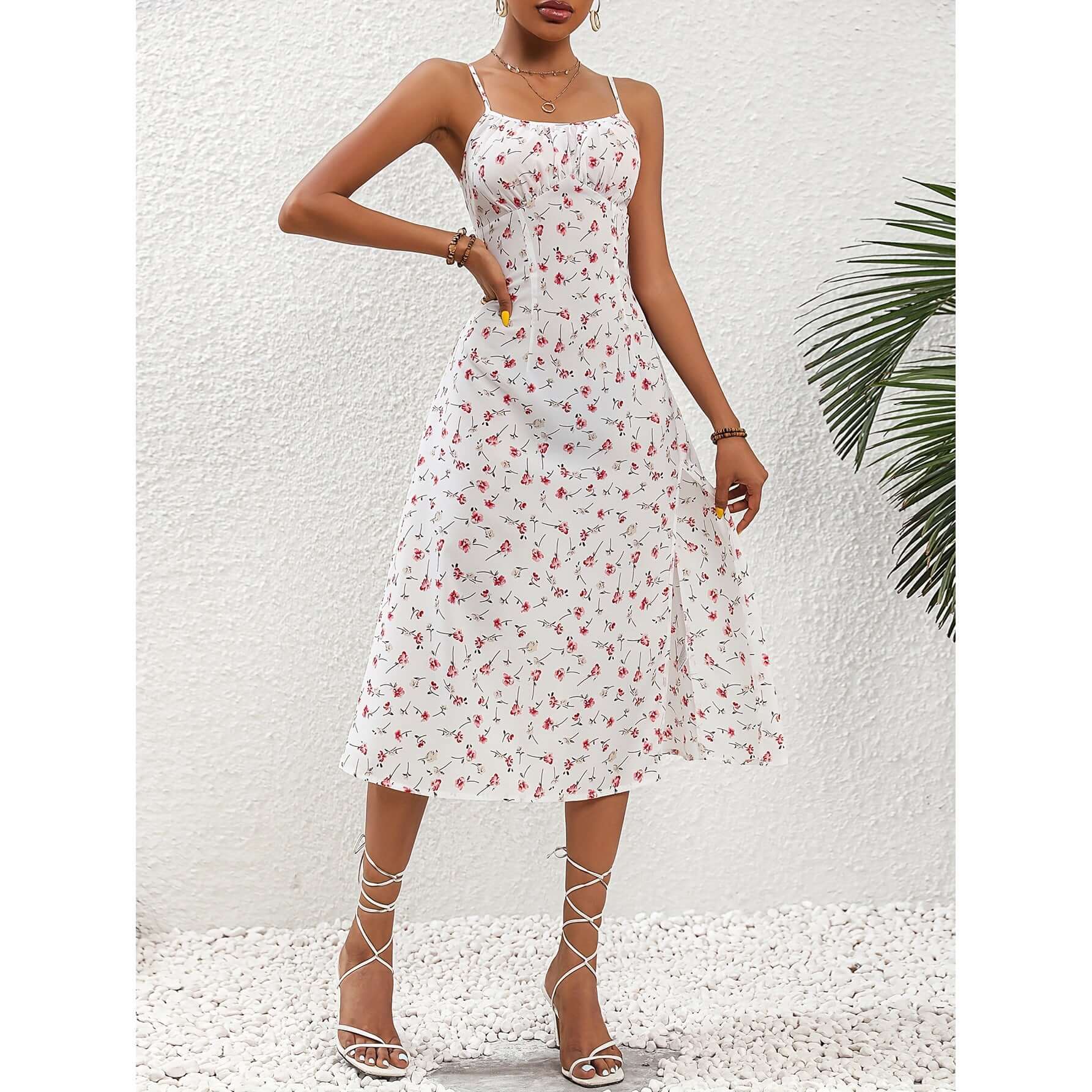 <p>Cut with fluid elegance, this silhouette glides through the evening with quiet confidence and an unmistakable sense of allure. Every movement reveals a refined presence that lingers long after the moment has passed.</p>