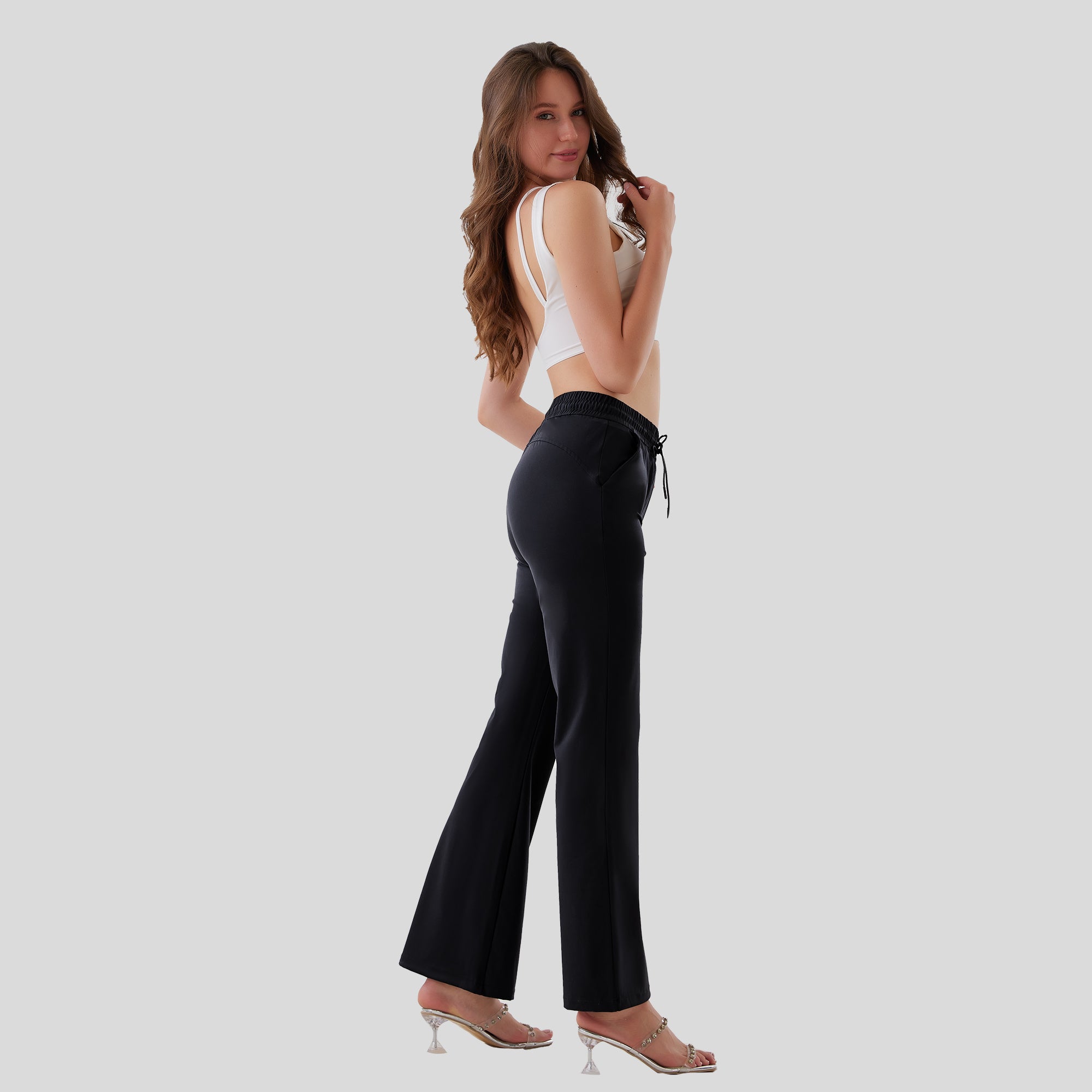 Women's Pull Rope Flared Pants – Trendy & Comfortable Bottoms