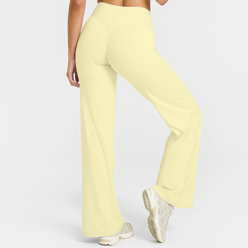 Yoga Thin High Waist Straight Pants