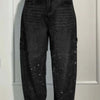 Ins Shiny Straight Jeans