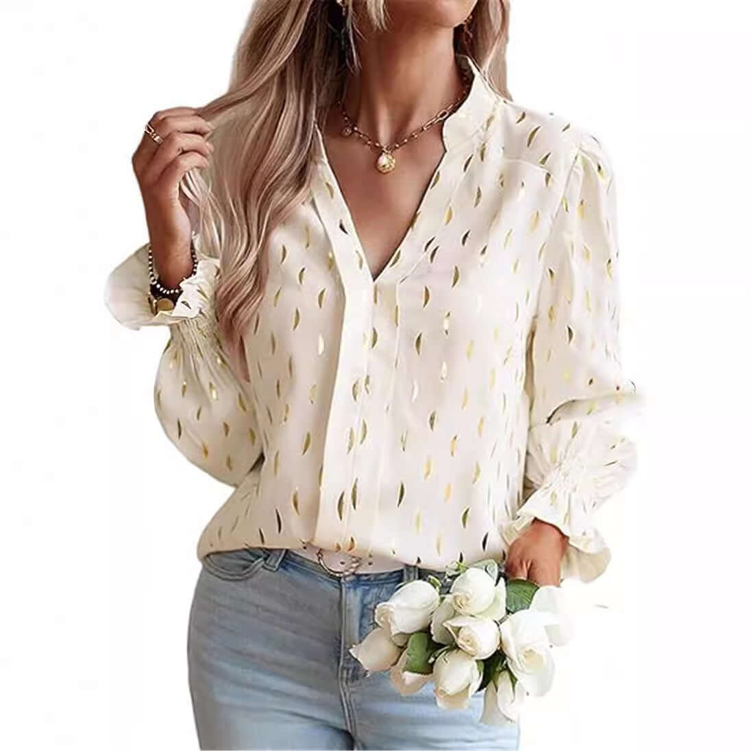 Bubble Sleeve Blouse