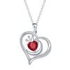 Love Red Diamond Necklace Female