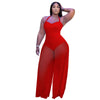 Patchwork Lace-Up Jumpsuit