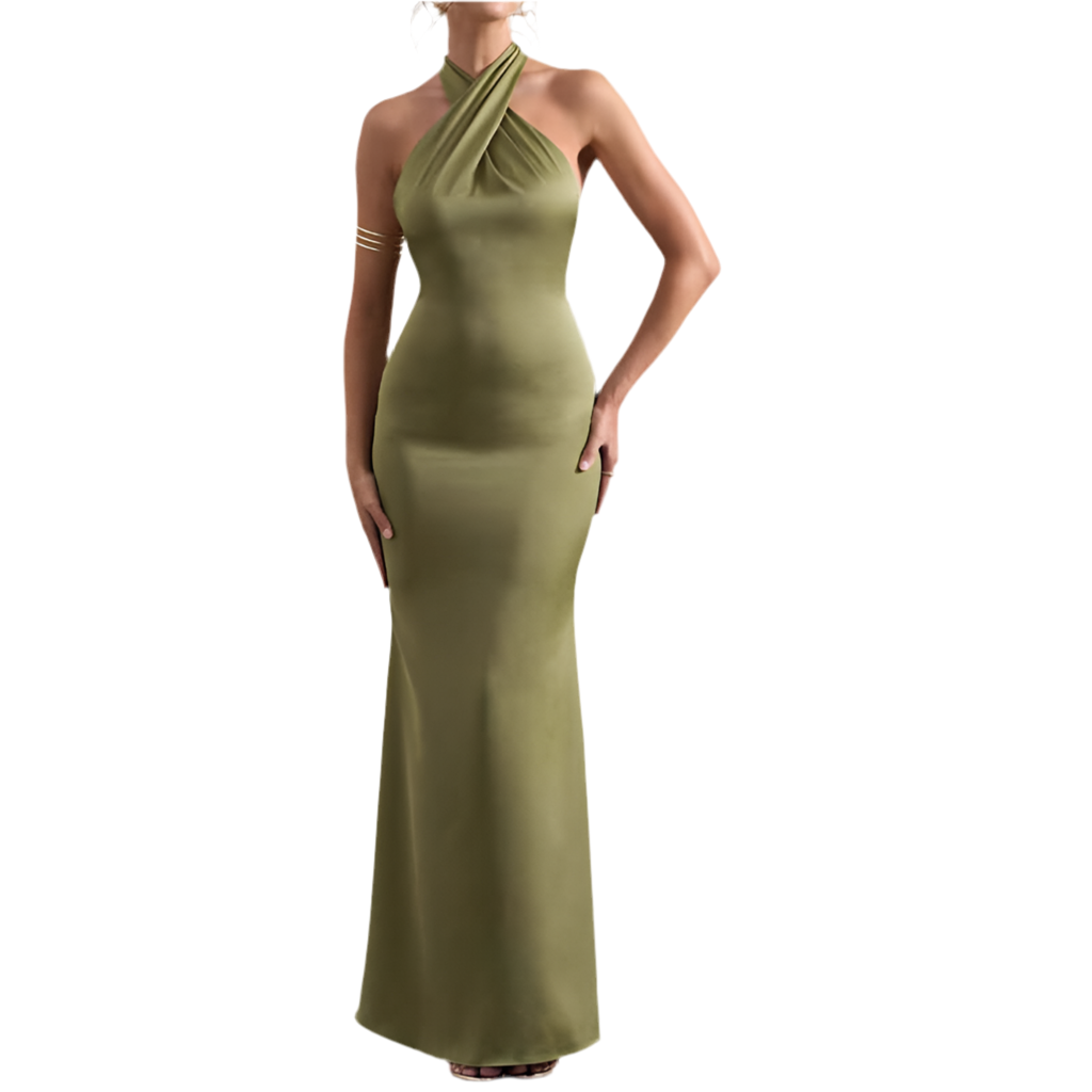 <p>Cut with fluid elegance, this silhouette glides through the evening with quiet confidence and an unmistakable sense of allure. Every movement reveals a refined presence that lingers long after the moment has passed.</p>