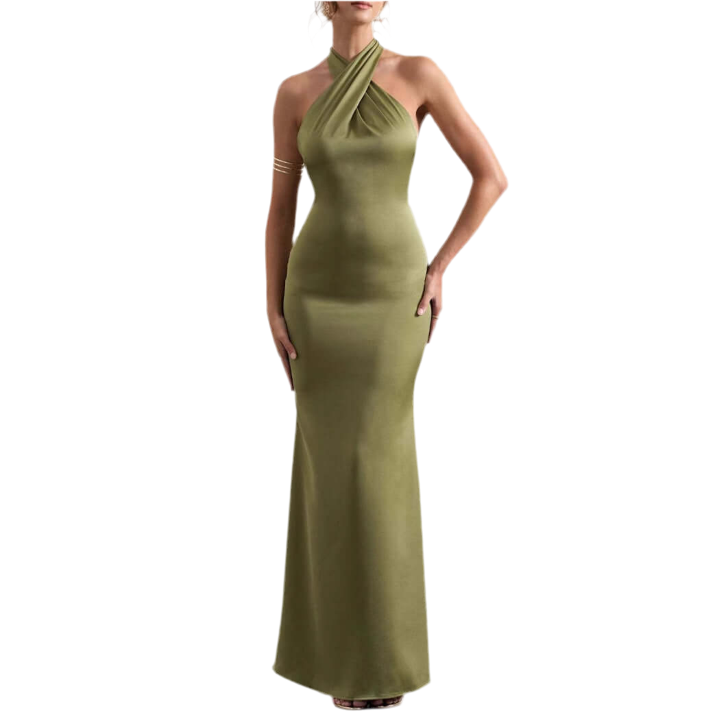 <p>Cut with fluid elegance, this silhouette glides through the evening with quiet confidence and an unmistakable sense of allure. Every movement reveals a refined presence that lingers long after the moment has passed.</p>