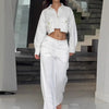 Midriff Top & Wide Leg Pants by Khanluxe