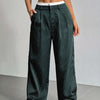 Loose Straight Suit Pants