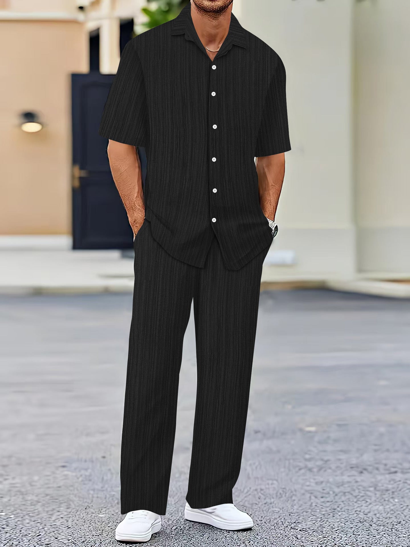 <p>Thoughtfully composed with an editorial sensibility, this piece embodies understated luxury through texture, movement, and presence. It transitions seamlessly through the day with confidence and quiet sophistication.</p>