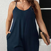 V-neck Sexy Plus Size Women's Suspender Jumpsuit