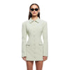 Slim Lapel Dress Fashion