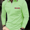 Men's Personalized 3d Digital Printing Long-sleeve Zipper Polo Shirt Top