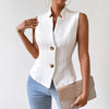 Sleeveless Blazer Vest