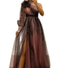 Loose Mesh Floral Dress by maamgic