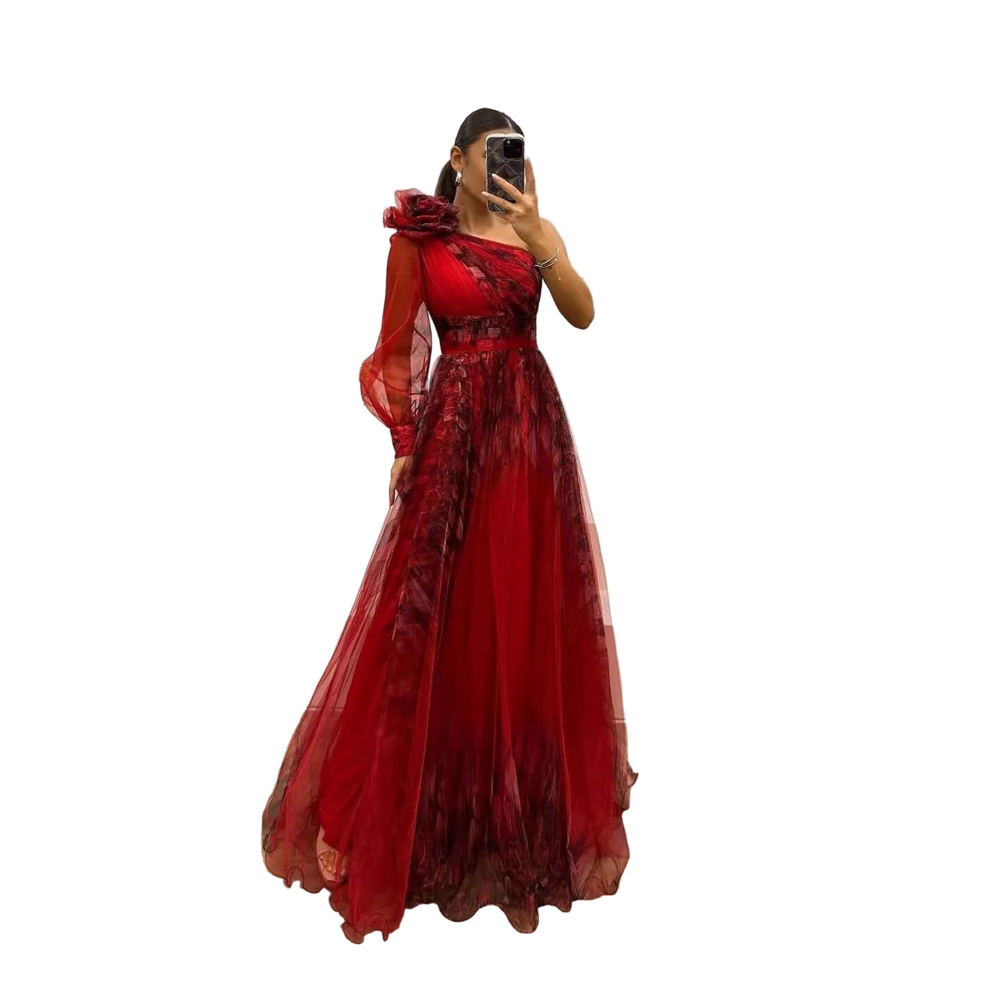 <p>Cut with fluid elegance, this silhouette glides through the evening with quiet confidence and an unmistakable sense of allure. Every movement reveals a refined presence that lingers long after the moment has passed.</p>