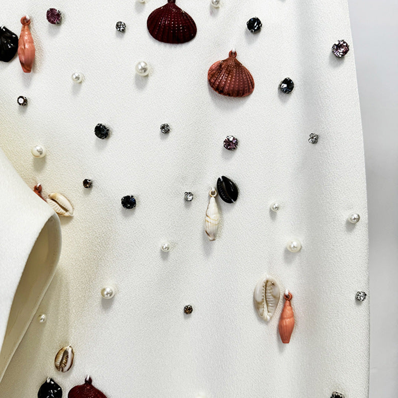 Rhinestone Beaded Short Top
