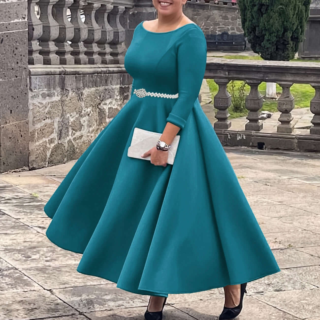 <p>Cut with fluid elegance, this silhouette glides through the evening with quiet confidence and an unmistakable sense of allure. Every movement reveals a refined presence that lingers long after the moment has passed.</p>