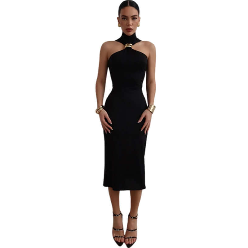 <p>Cut with fluid elegance, this silhouette glides through the evening with quiet confidence and an unmistakable sense of allure. Every movement reveals a refined presence that lingers long after the moment has passed.</p>