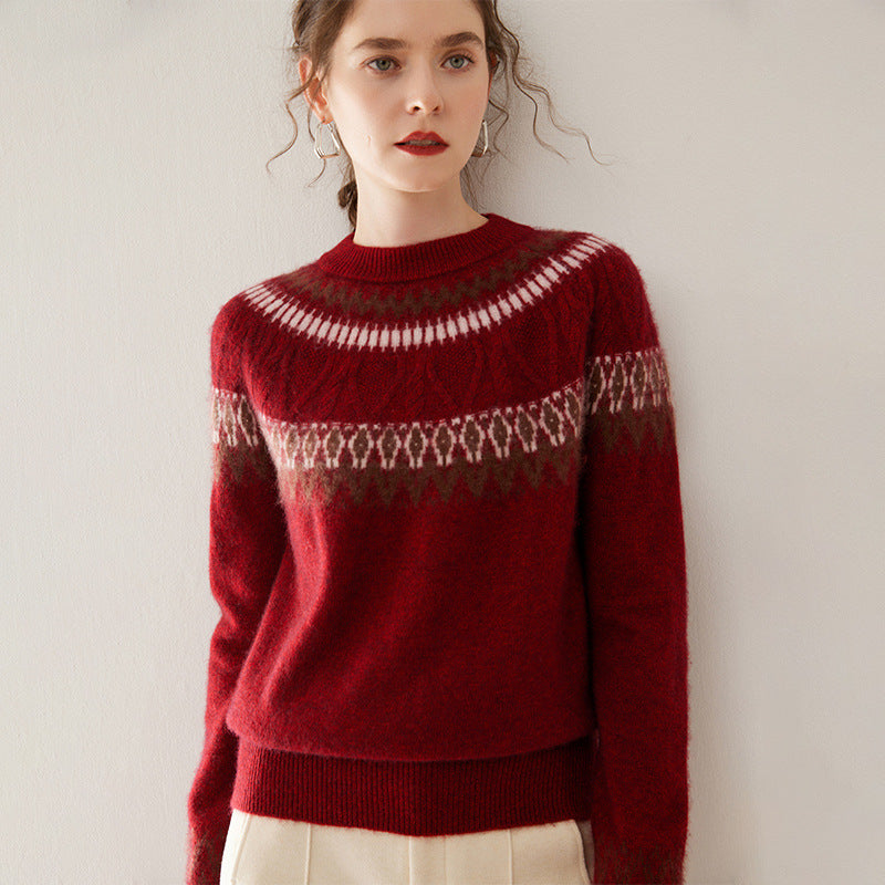 Jacquard Cashmere Sweater