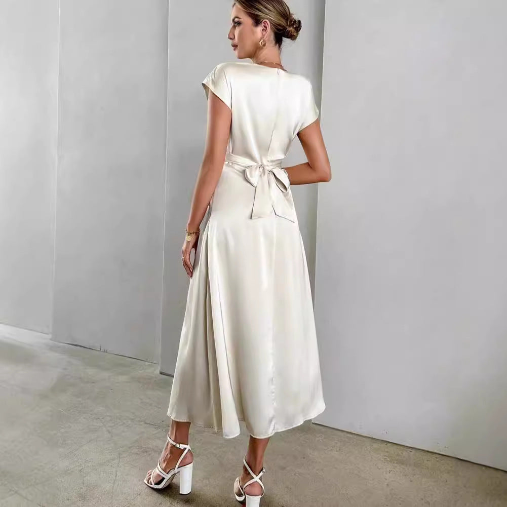 <p>Cut with fluid elegance, this silhouette glides through the evening with quiet confidence and an unmistakable sense of allure. Every movement reveals a refined presence that lingers long after the moment has passed.</p>