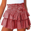 Cake Plaid Fashion Skirt