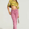 European And American Fashion Women's Wear Bandage Drawstring Hot Girl Jeans