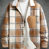 Fashion Men's Retro Outerwear Brushed Shirt Coat