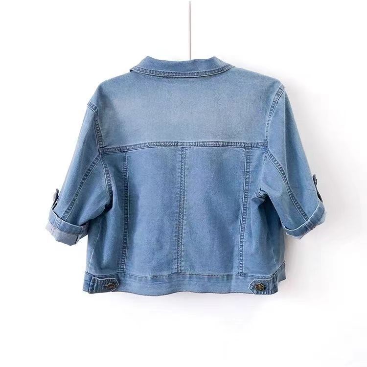 Women's 3/4 Sleeve Denim Jacket