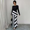 Sexy Asym Stripe Dress