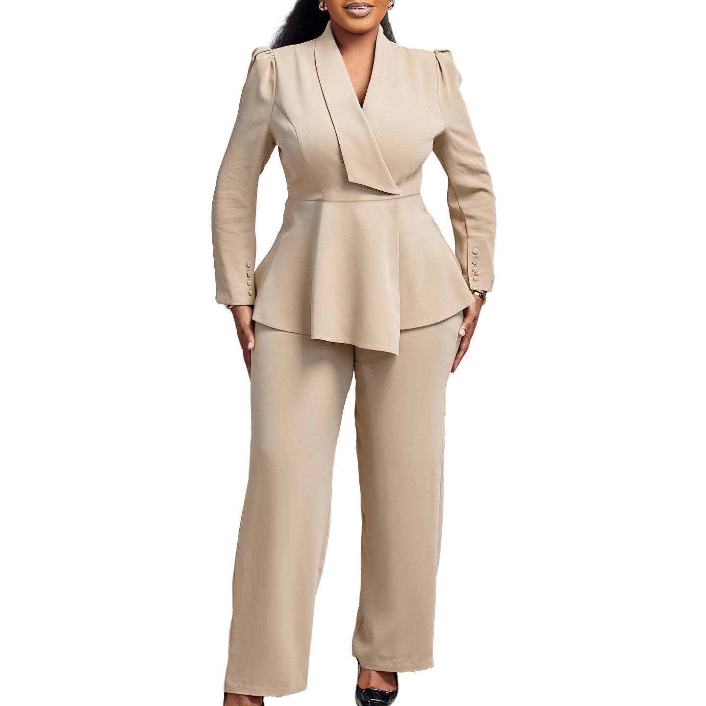 <p>Thoughtfully composed with an editorial sensibility, this piece embodies understated luxury through texture, movement, and presence. It transitions seamlessly through the day with confidence and quiet sophistication.</p>
