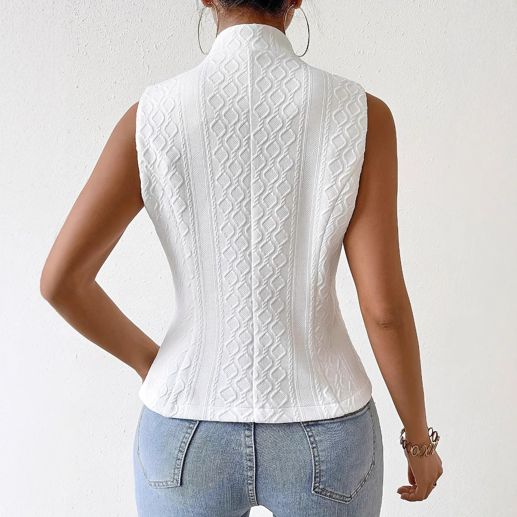 Sleeveless Blazer Vest