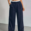 Loose Straight Suit Pants