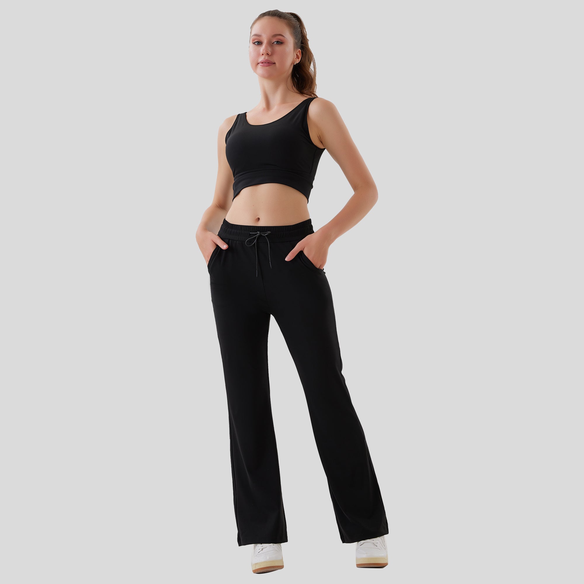 Women's Pull Rope Flared Pants – Trendy & Comfortable Bottoms