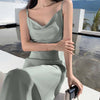 High-end Design Sense Niche Wear Sexy Suspenders Dress