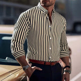 Long Sleeve Shirt Creative Element 3D Digital Printed Shirt