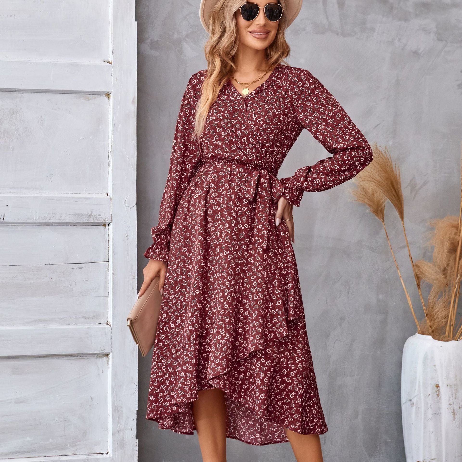 Floral Long Sleeve Dress