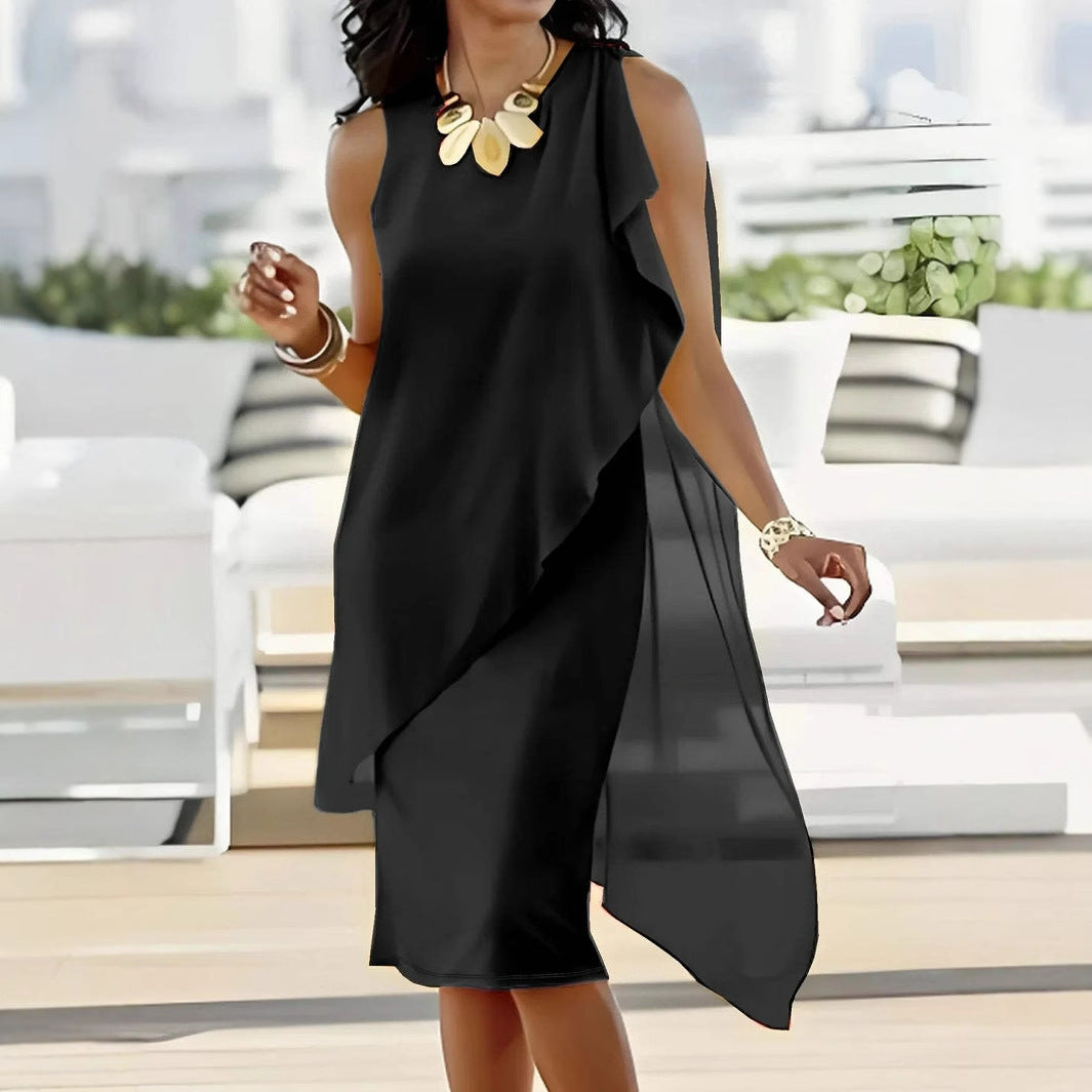 <p>Cut with fluid elegance, this silhouette glides through the evening with quiet confidence and an unmistakable sense of allure. Every movement reveals a refined presence that lingers long after the moment has passed.</p>