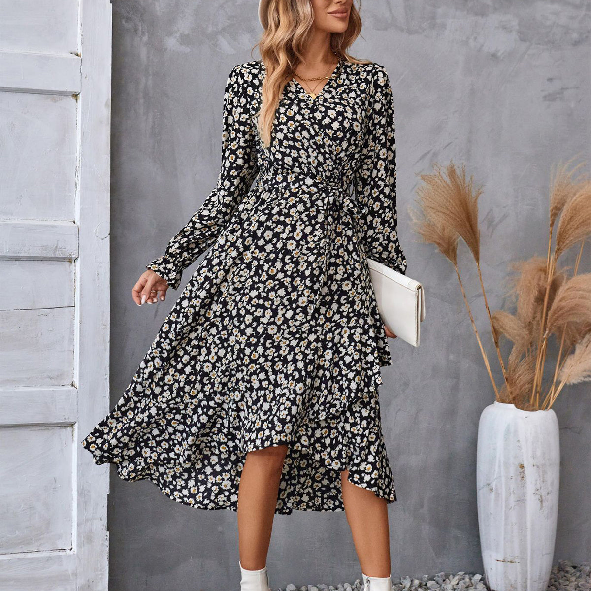 Floral Long Sleeve Dress