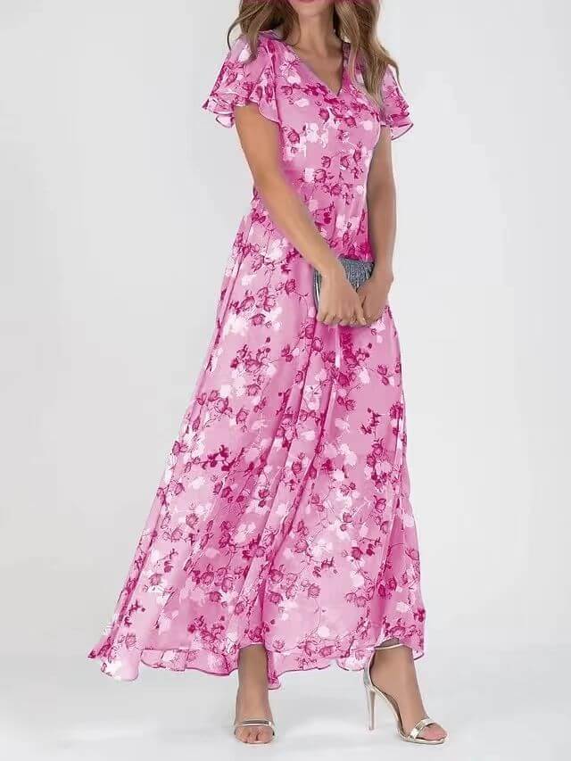 Floral Short Sleeve Dress