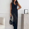 V-neck Sleeveless Jumpsuit