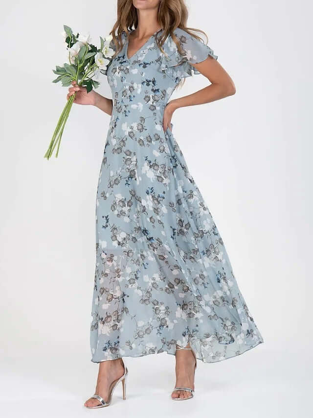 Floral Short Sleeve Dress