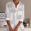 Letter Printed Slim Shirt