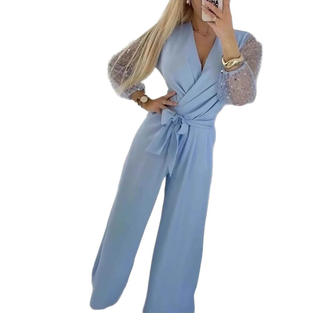 Sequined Top & Pants Set