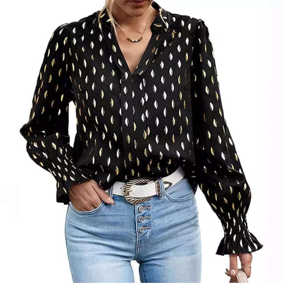 Bubble Sleeve Blouse