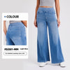 High Waist Straight Cat Beard Horse Riding Yoga Jeans