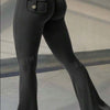 Yoga Fitness Flared Pants With Pockets