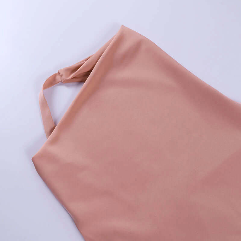Satin V-Neck Mini Dress
