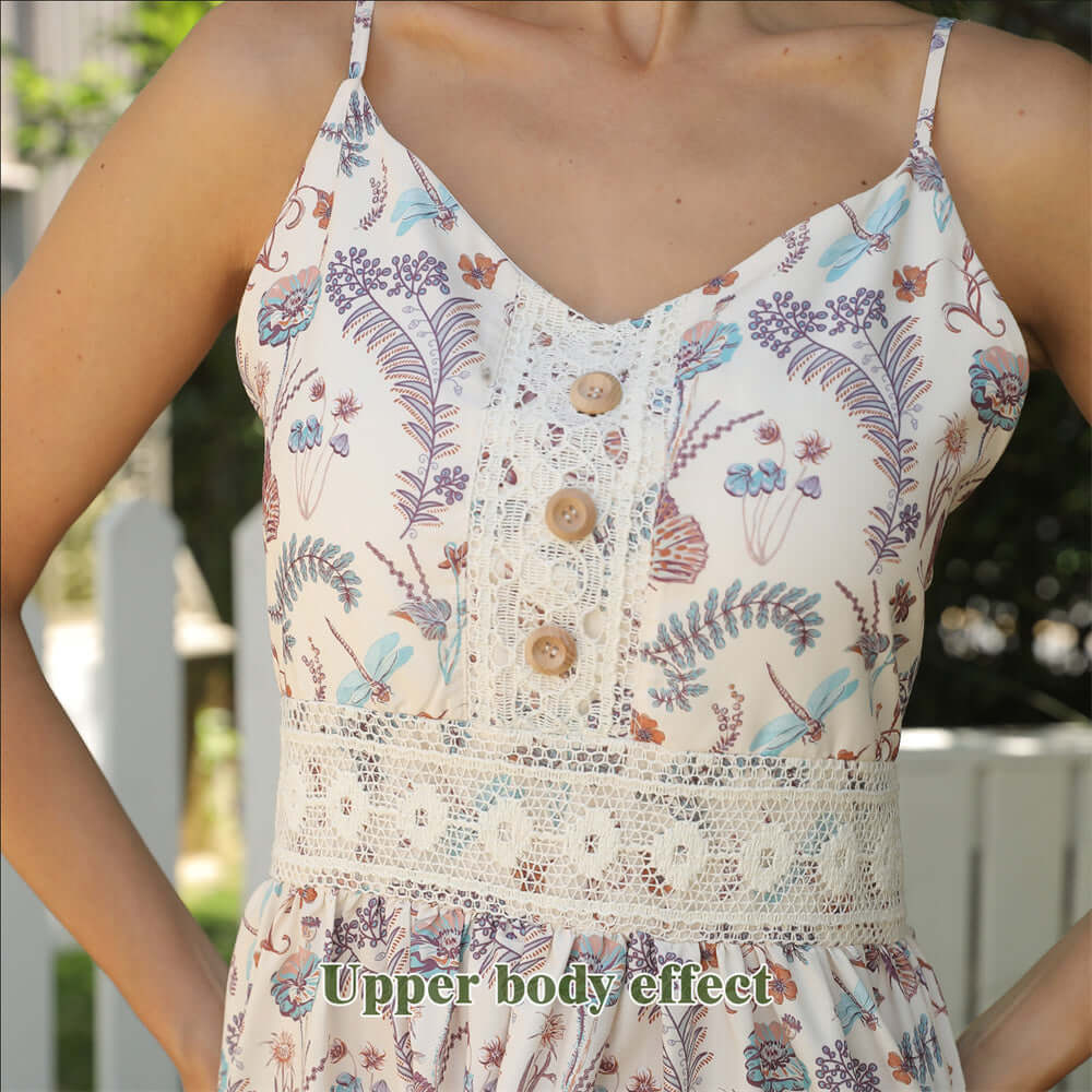 Sleeveless Floral Dress