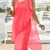 Elegant Irregular Chiffon Sleeveless Dress